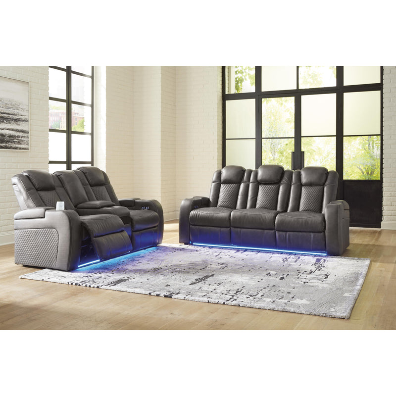  Signature Design by Ashley Fyne-Dyme 3660218 Power Reclining Loveseat with Console and Adjustable Headrest IMAGE 13