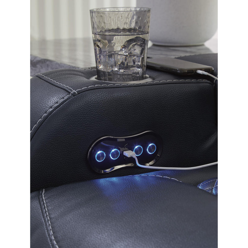  Signature Design by Ashley Fyne-Dyme 3660318 Power Reclining Loveseat with Console and Adjustable Headrest IMAGE 13