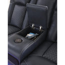  Signature Design by Ashley Fyne-Dyme 3660318 Power Reclining Loveseat with Console and Adjustable Headrest IMAGE 9