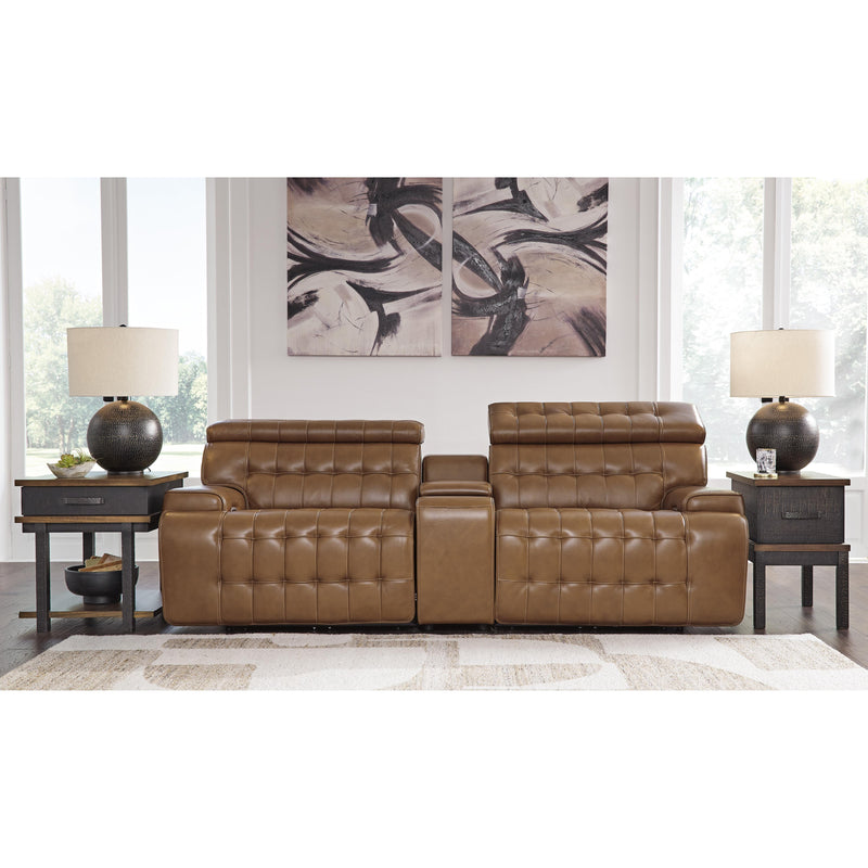  Signature Design by Ashley Temmpton U92708S2 3 pc Power Reclining Sectional Loveseat with Console IMAGE 2