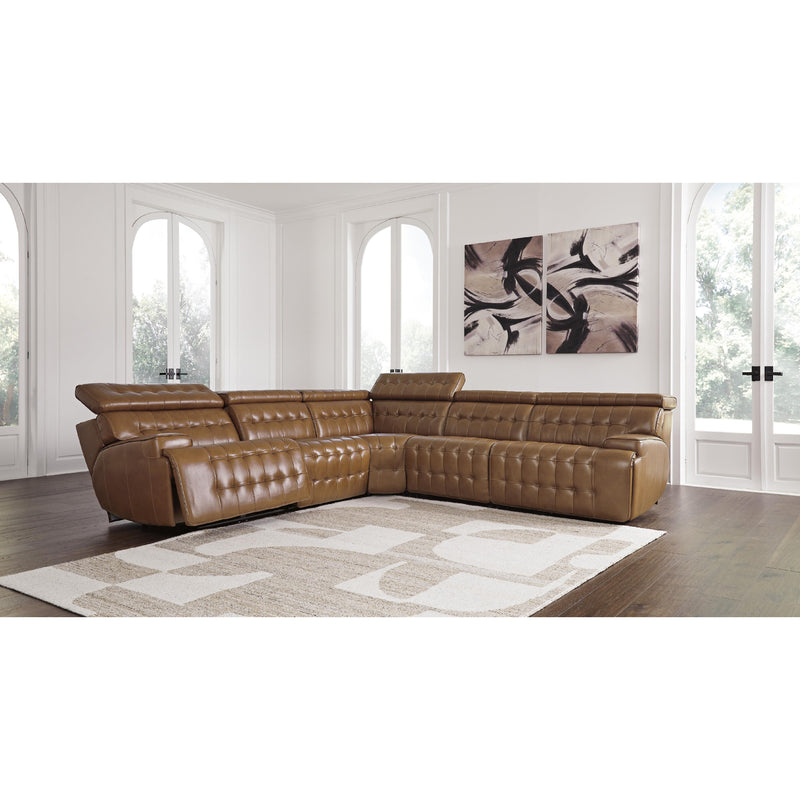  Signature Design by Ashley Temmpton U92708S4 5 pc Power Reclining Sectional IMAGE 3