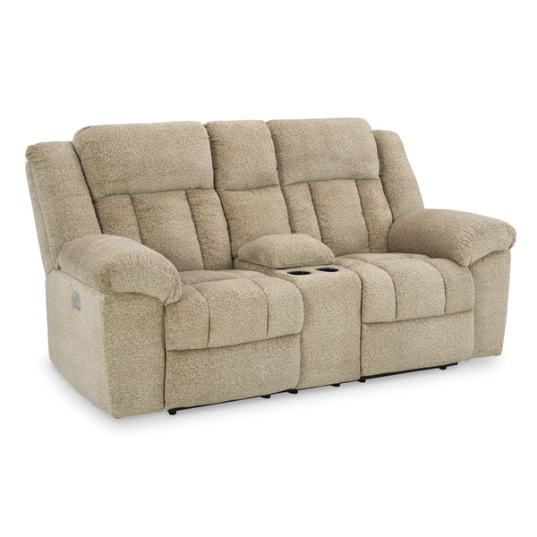  Signature Design by Ashley Tip-Off 6930518 Power Reclining Loveseat with Console and Adjustable Headrest IMAGE 1