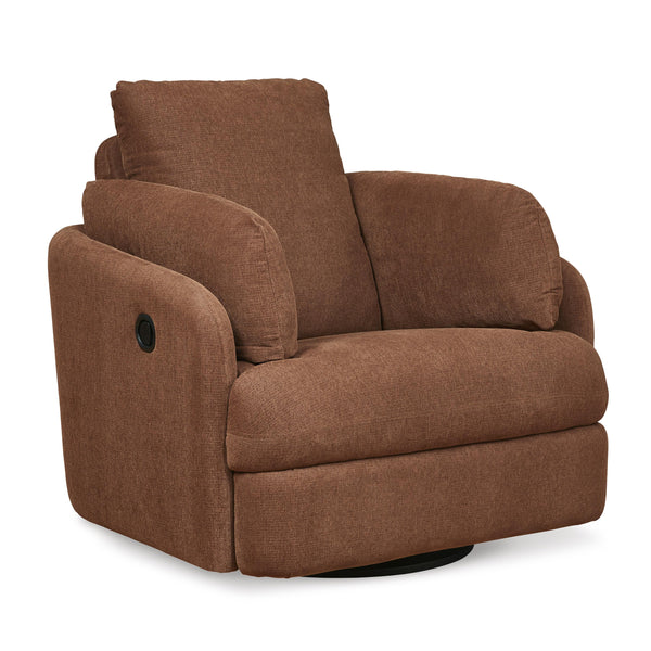 Signature Design by Ashley Pillar Peak Swivel Glider Fabric Recliner 9210261 IMAGE 1