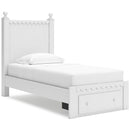  Signature Design by Ashley Mollviney B2540B6 Twin Panel Storage Bed IMAGE 1