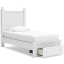  Signature Design by Ashley Mollviney B2540B6 Twin Panel Storage Bed IMAGE 2