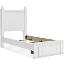  Signature Design by Ashley Mollviney B2540B6 Twin Panel Storage Bed IMAGE 6
