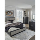  Signature Design by Ashley Rowanbeck B821B4 King Upholstered Panel Bed IMAGE 11