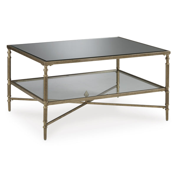  Signature Design by Ashley Cloverty T440-1 Rectangular Cocktail Table IMAGE 1