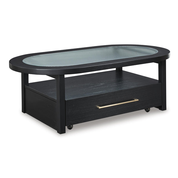  Signature Design by Ashley Winbardi T786-0 Oval Cocktail Table IMAGE 1