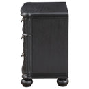 Coaster Furniture Celina 224762 3-Drawer Nightstand - Black IMAGE 4