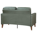 Coaster Furniture Jonah Stationary Leatherette Loveseat 509655 IMAGE 7