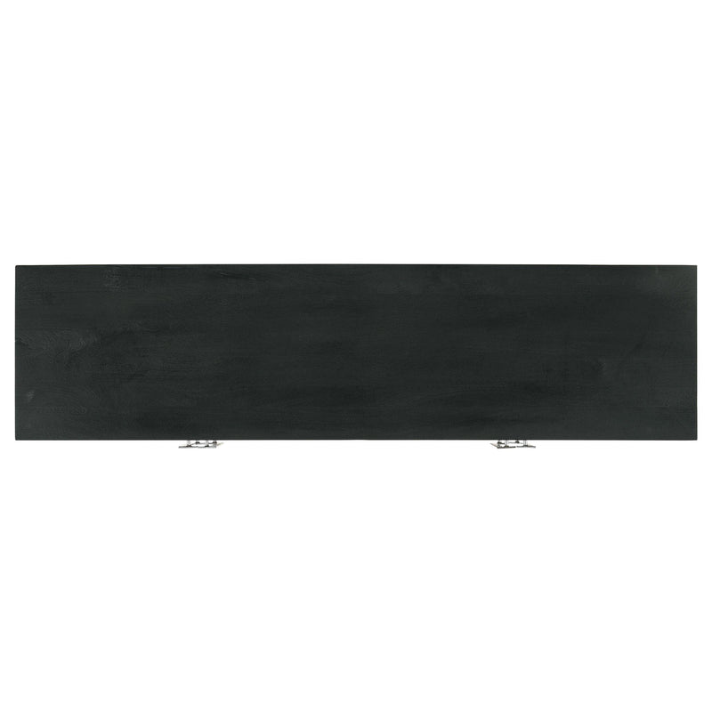 Coaster Furniture Borman 950331 4-door Wood Accent Cabinet - Walnut and Black IMAGE 12