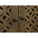 Coaster Furniture Zaria 950391 2-door Wood Trellis Accent Storage Cabinet - Brown IMAGE 13