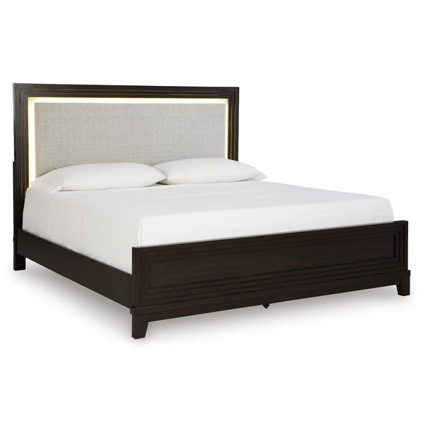 Signature Design by Ashley Neymorton Queen Upholstered Panel Bed B618-57/B618-54/B618-97 IMAGE 1