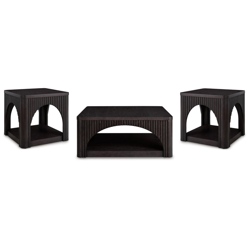 Signature Design by Ashley Yellink T760T1 Coffee Table and 2 End Tables IMAGE 1