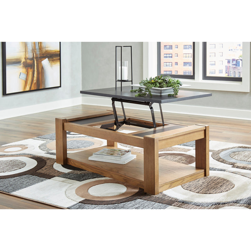 Signature Design by Ashley Quentina T775T1 Lift-top Coffee Table and 2 End Tables IMAGE 3