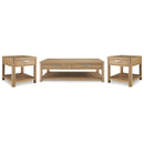  Signature Design by Ashley Rencott T781T1 Coffee Table and 2 End Tables IMAGE 1