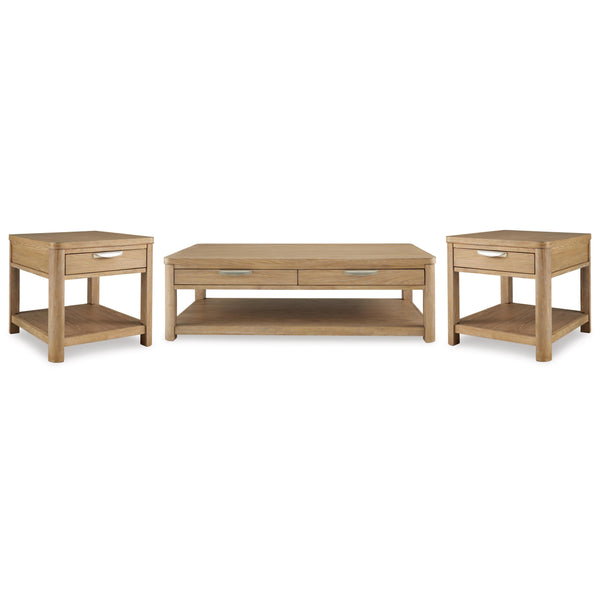 Signature Design by Ashley Rencott T781T1 Coffee Table and 2 End Tables IMAGE 1