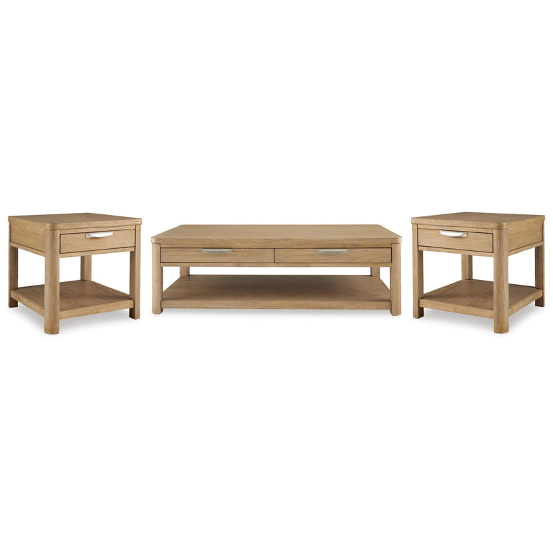 Signature Design by Ashley Rencott T781T1 Coffee Table and 2 End Tables IMAGE 1