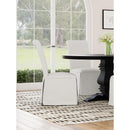 Coaster Furniture Shawna 100748 Upholstered Skirted Side Chair - White (Set of 2) IMAGE 10