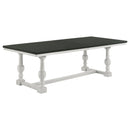 Coaster Furniture Aventine 108241 112-inch Extension Dining Table - Vintage Charcoal IMAGE 3