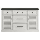 Coaster Furniture Aventine 108245 5-drawer Dining Sideboard Buffet Cabinet with Cabinet - Charcoal/Vintage Chalk IMAGE 2