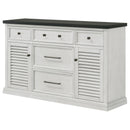 Coaster Furniture Aventine 108245 5-Drawer Sideboard Buffet Cabinet - Vintage White IMAGE 3