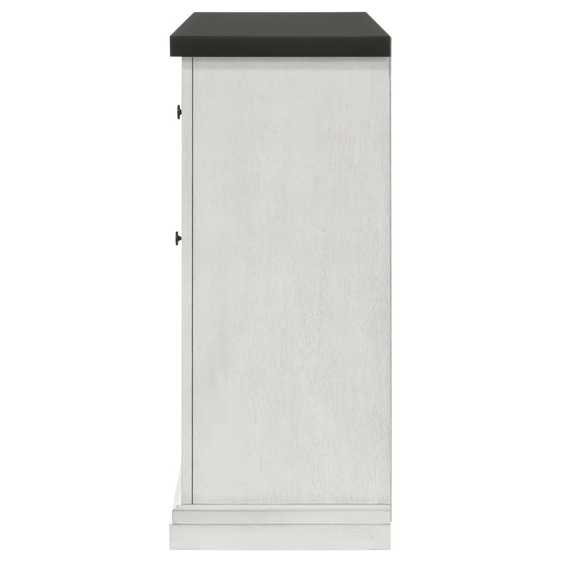 Coaster Furniture Aventine 108245 5-Drawer Sideboard Buffet Cabinet - Vintage White IMAGE 4