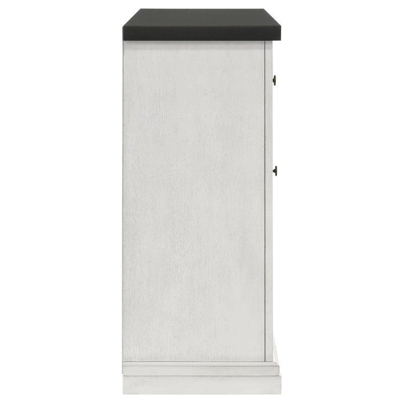 Coaster Furniture Aventine 108245 5-Drawer Sideboard Buffet Cabinet - Vintage White IMAGE 8