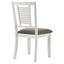 Coaster Furniture Appleton 110412 Wood Dining Side Chair - Distressed White (Set of 2) IMAGE 6
