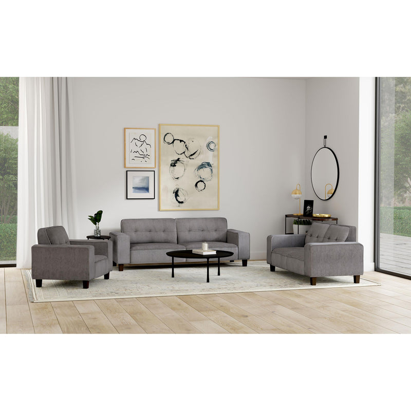 Coaster Furniture Deerhurst 509641 Upholstered Track Arm Tufted Sofa - Charcoal IMAGE 10