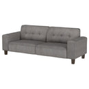 Coaster Furniture Deerhurst 509641 Upholstered Track Arm Tufted Sofa - Charcoal IMAGE 3