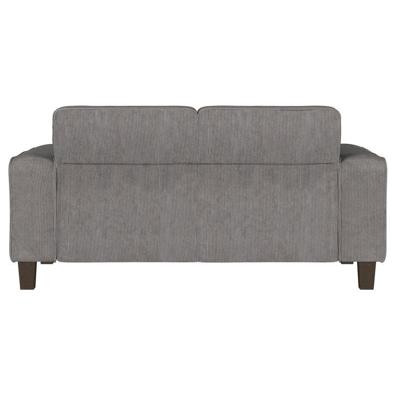 Coaster Furniture Deerhurst 509642 Upholstered Track Arm Tufted Loveseat - Charcoal IMAGE 6