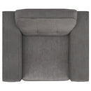 Coaster Furniture Deerhurst 509643 Upholstered Track Arm Tufted Accent Chair - Charcoal IMAGE 11