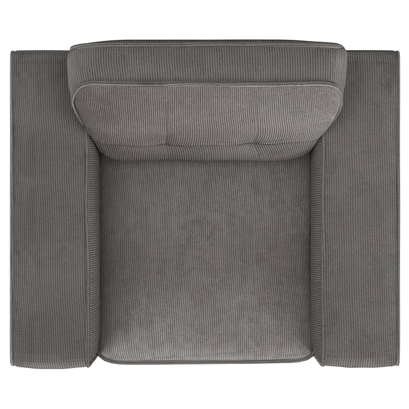 Coaster Furniture Deerhurst 509643 Upholstered Track Arm Tufted Accent Chair - Charcoal IMAGE 11