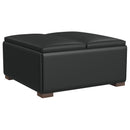 Coaster Furniture Paris Leather Look Storage Ottoman 910142 IMAGE 1