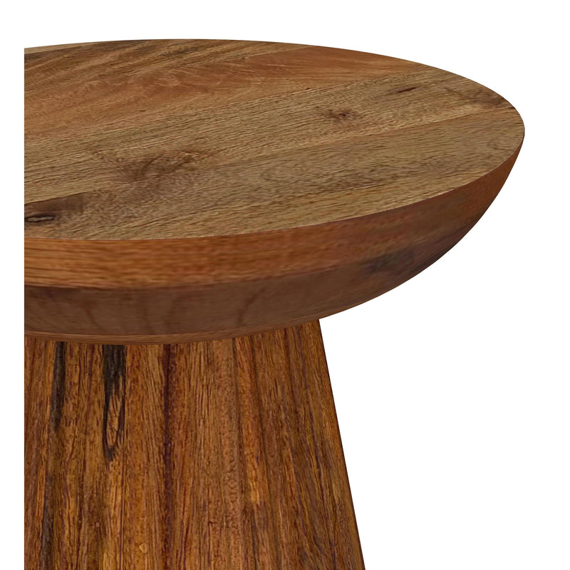 Coaster Furniture Aureo 931155 Round Solid Wood Accent Side Table - Wild Honey IMAGE 3