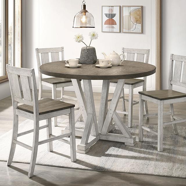 Furniture of America Dining Tables Dining Tables CM3289BR-RPT-48-TABL IMAGE 1