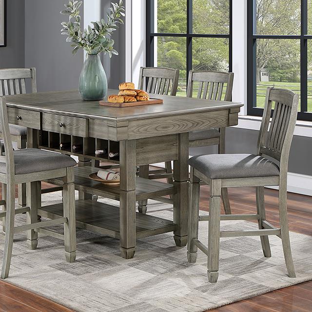 Furniture of America Dining Tables Dining Tables CM3512GY-PT-TABLE IMAGE 1