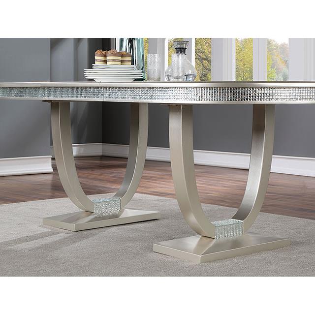 Furniture of America Dining Tables Dining Tables CM3541SV-T-TABLE IMAGE 3