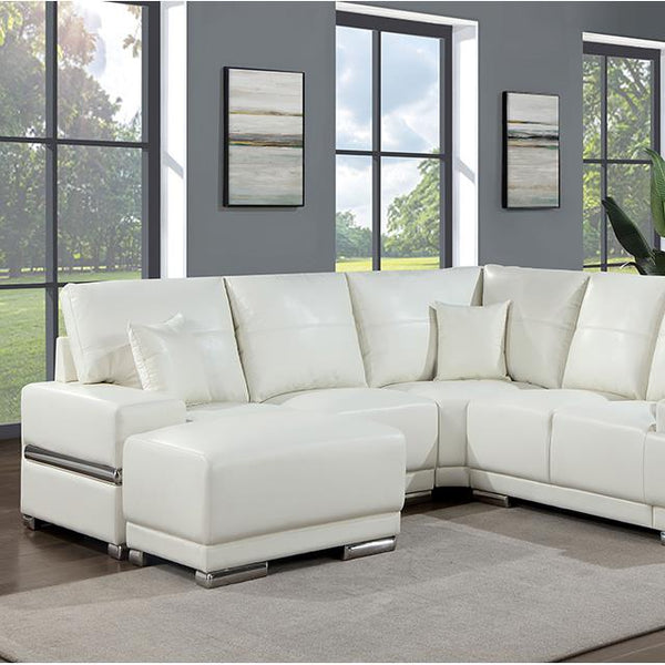 Furniture of America Sectionals Sectionals CM6410WH-SECT IMAGE 1