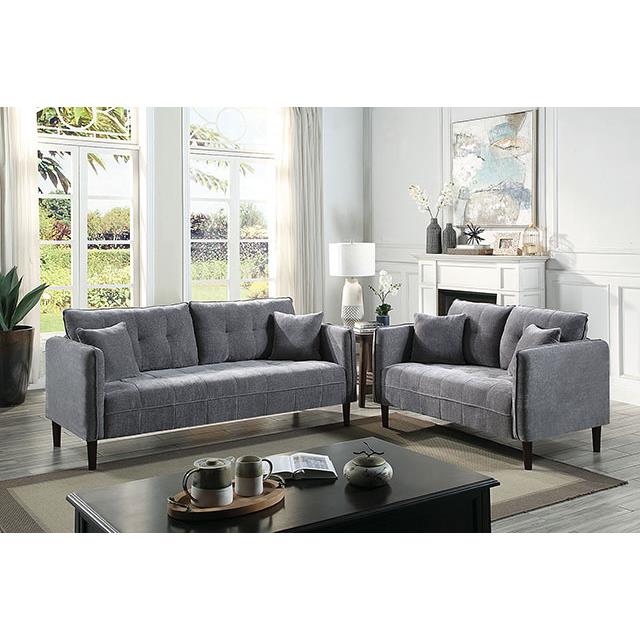 Furniture of America Loveseats Loveseats CM6736DG-LV IMAGE 2