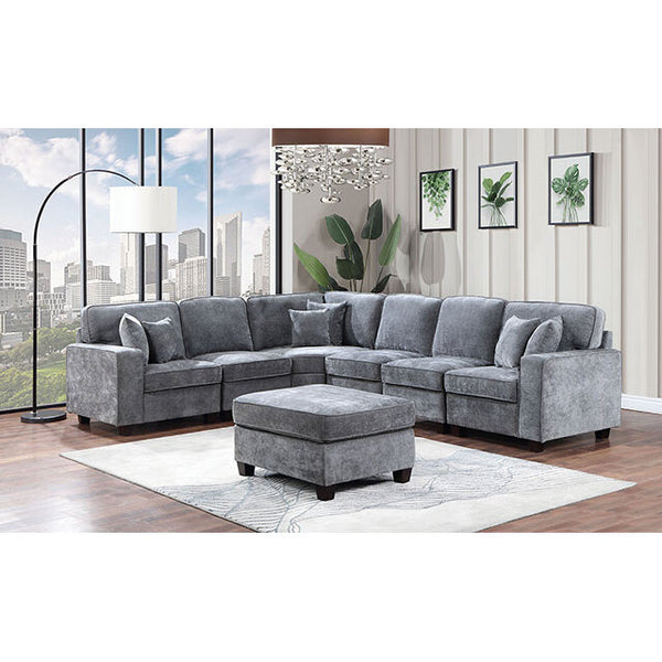 Furniture of America Cajeme Sectional CM6744GY-SECT IMAGE 1