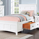 Furniture of America Castile CM7413WH-T Twin Bed IMAGE 1