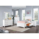 Furniture of America Castile CM7413WH-T Twin Bed IMAGE 2