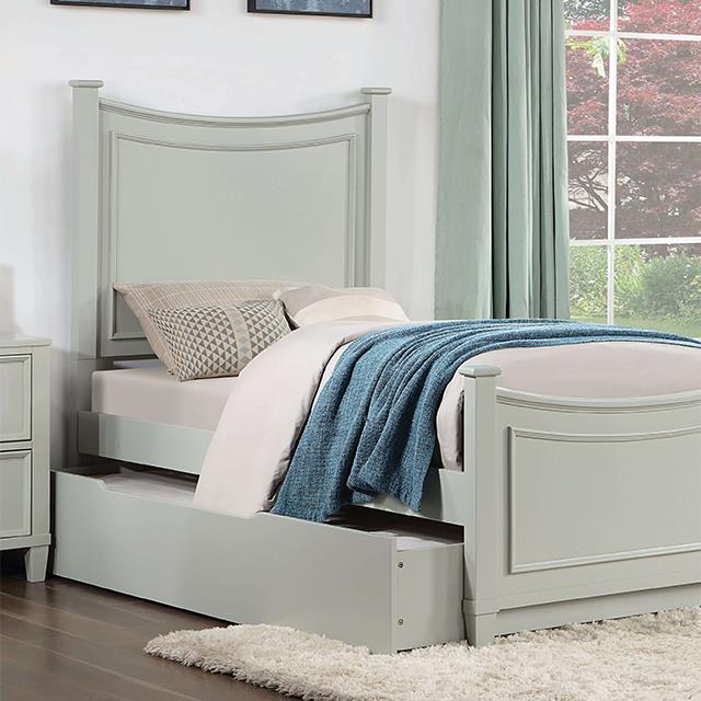 Furniture of America Lycorida CM7477GY-T Twin Bed IMAGE 1