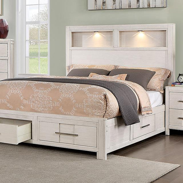 Furniture of America Karla CM7500WH-Q Queen Bed IMAGE 1