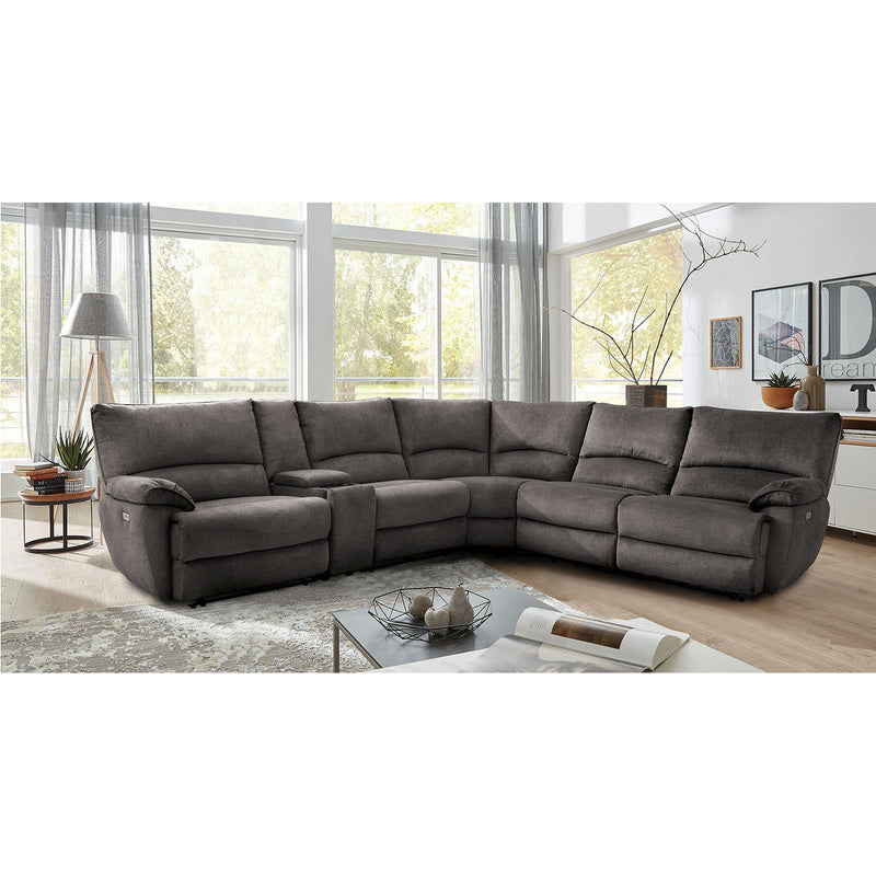 Furniture of America Sectionals Power Recline CM9909GY-SECT-PM IMAGE 2