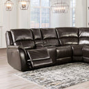 Furniture of America Sectionals Power Recline CM9910ES-SECT-PM IMAGE 1