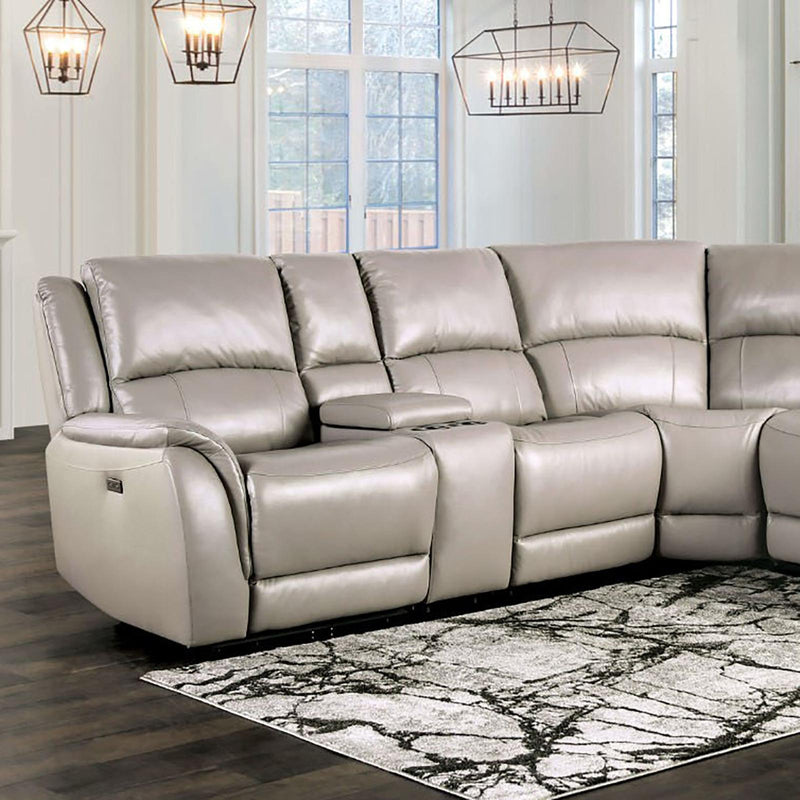 Furniture of America Sectionals Power Recline CM9910ST-SECT-PM IMAGE 1